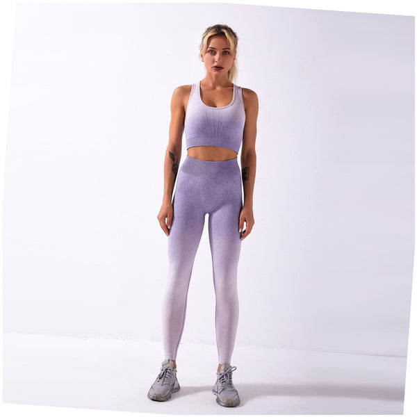 Pantalón Deportivo Tiburón Tie-Dye Sin Costuras con Sujetador Integrado