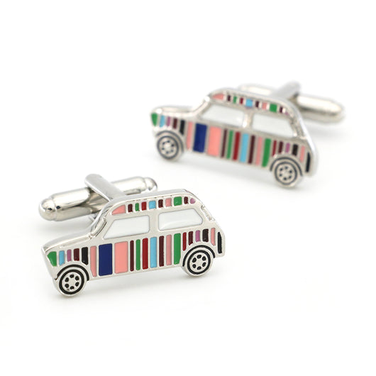 Gemelos Clásicos de Auto con Rayas de Colores Vibrantes - Image 9