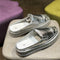 Sapatos Casuais de Verão Femininos com Detalhes de Cristal