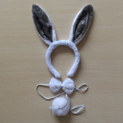 Diadema de Orejas de Conejo Blanco - Image 29