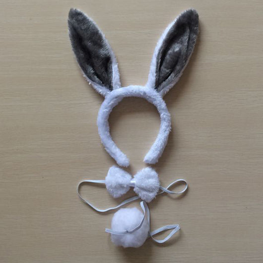 Diadema de Orejas de Conejo Blanco - Image 29