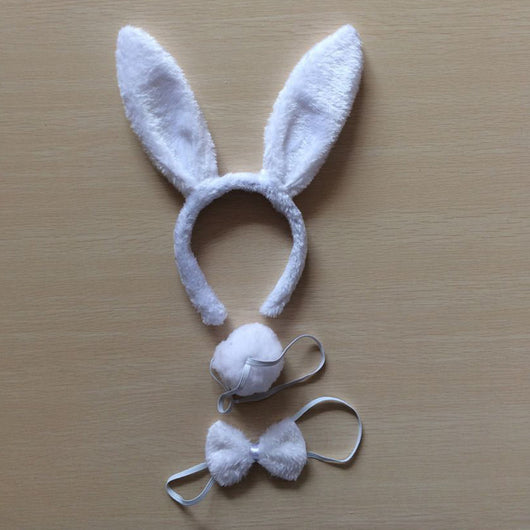 Diadema de Orejas de Conejo Blanco - Image 54