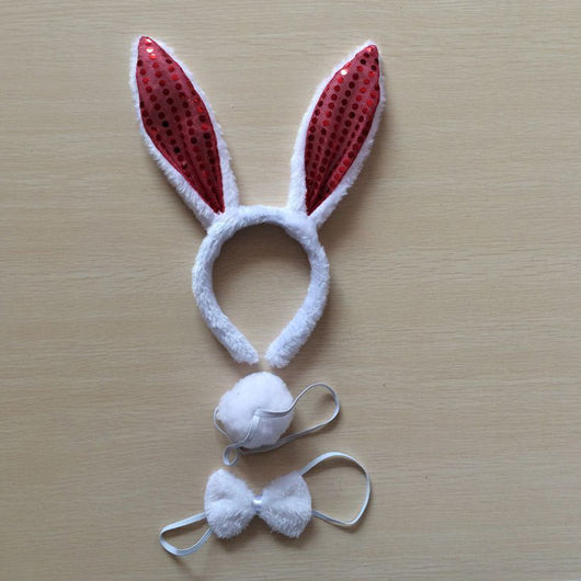 Diadema de Orejas de Conejo Blanco - Image 34