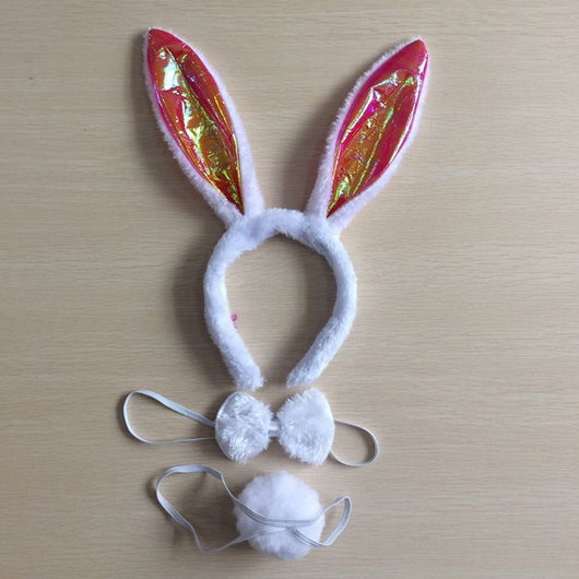 Diadema de Orejas de Conejo Blanco - Image 46