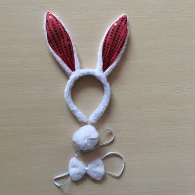 Diadema de Orejas de Conejo Blanco - Image 6