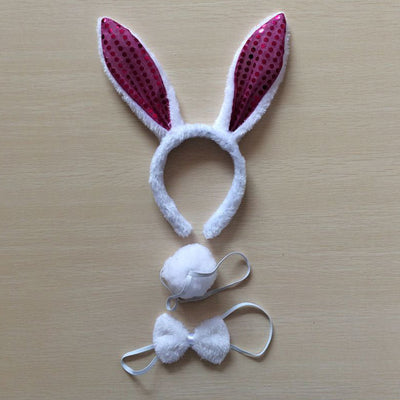 Diadema de Orejas de Conejo Blanco - Image 14