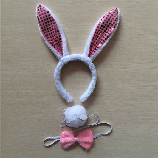 Diadema de Orejas de Conejo Blanco - Image 21