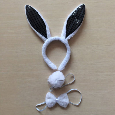Diadema de Orejas de Conejo Blanco - Image 23