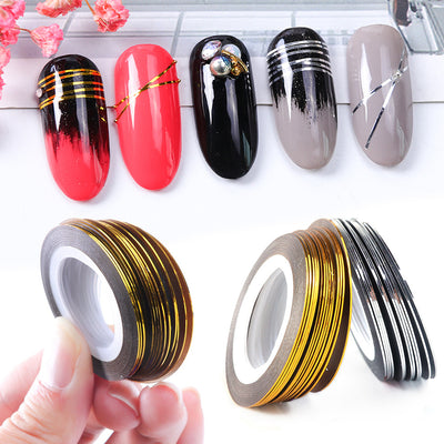 Stickers de Línea para Uñas Metalizados Brillantes - Image 14