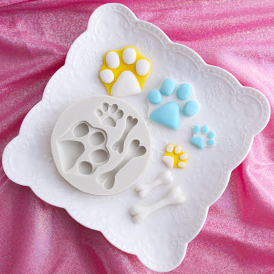 Molde de Silicona para Fondant - Diseños de Oso, Hueso y Patita de Perro - Image 5