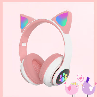 Audífonos Inalámbricos Bluetooth con Orejas de Gato y Luces LED - Image 7