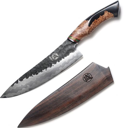 Cuchilla Damasco para Verduras - Cuchillo Chef Profesional