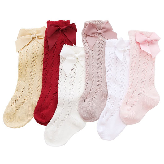 Calcetines para Bebé con Lazo Suelto y Detalles Calados - Image 9
