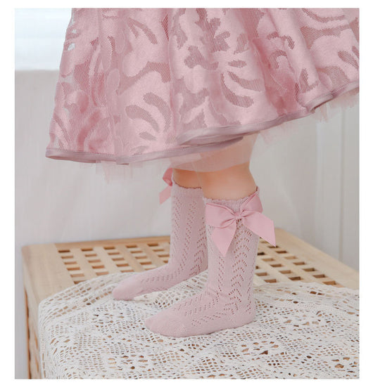 Calcetines para Bebé con Lazo Suelto y Detalles Calados - Image 13
