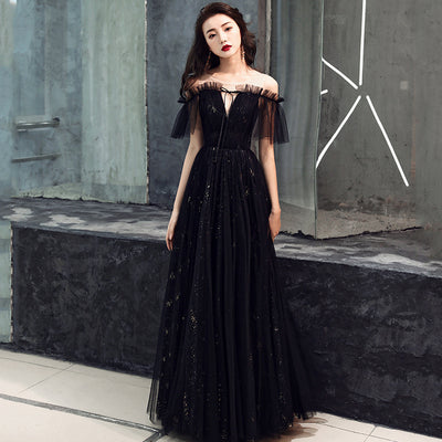 Vestido Largo de Noche Negro Elegante para Mujer - Image 14