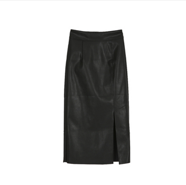 Falda Midi Cintura Alta con Abertura Versátil - Image 4
