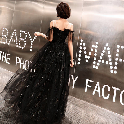 Vestido Largo de Gala Negro Elegante para Mujer - Image 3