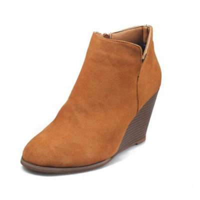 Botines Cuña Nude Elegantes - Estilo Moderno y Versátil - Image 10