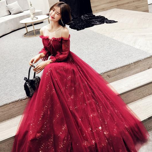 Vestido de Fiesta Rojo Elegante para Mujer - Image 3
