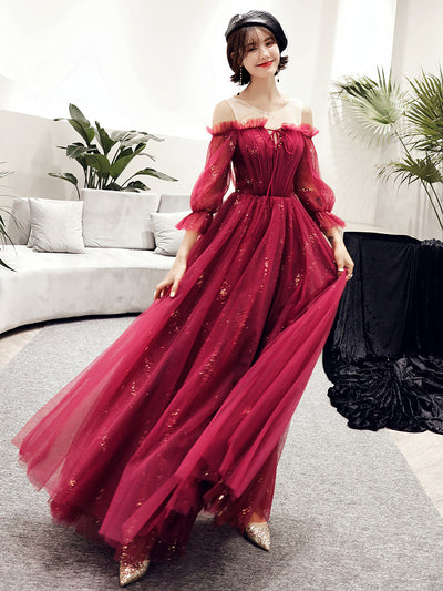 Vestido de Fiesta Rojo Elegante para Mujer - Image 8