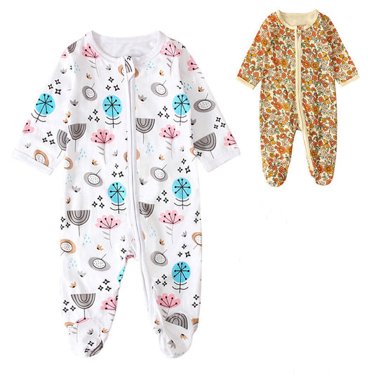 Mono Infantil Floral de Manga Larga con Puños Ajustables