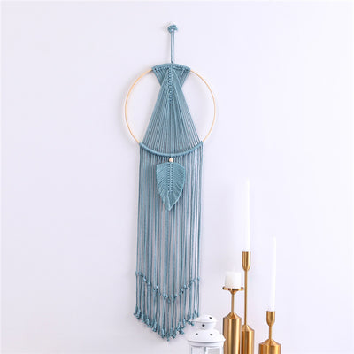 Tapiz Macramé de Hojas - Colgante Decorativo Tejido en Algodón con Borlas - Image 6