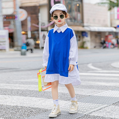 Camisa Infantil Estilo Occidental con Costuras Combinadas Primavera - Image 10