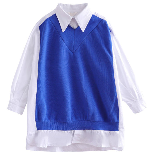 Camisa Infantil Estilo Occidental con Costuras Combinadas Primavera - Image 7