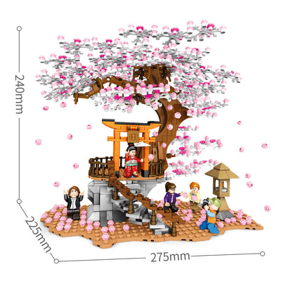 Juego de Bloques de Construcción Sakura con Vista de Calle para Armar - Image 7