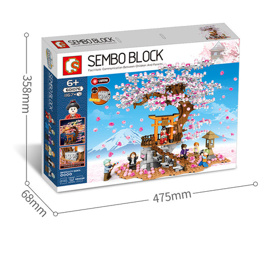 Juego de Bloques de Construcción Sakura con Vista de Calle para Armar - Image 10