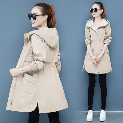 Chaqueta Cortaviento Suelta Versátil de Largo Medio para Mujer - Image 6