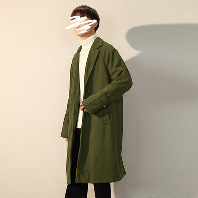 Abrigo de Lana para Hombre Largo Hasta la Rodilla - Perfecto para Otoño e Invierno - Image 3