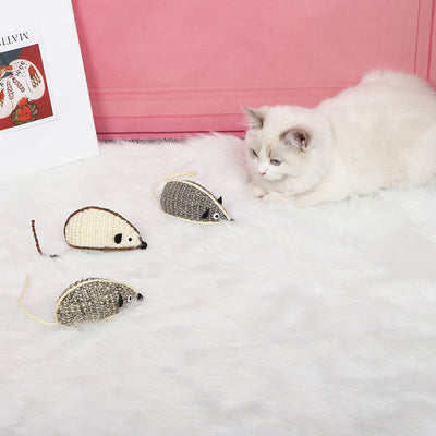 Juguete Ratón de Sisal para Gatos - Simulador Interactivo - Image 7