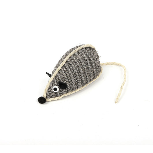 Juguete Ratón de Sisal para Gatos - Simulador Interactivo - Image 2