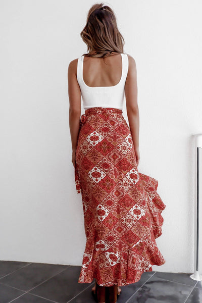 Falda Estampada de Una Pieza con Tirantes - Image 5