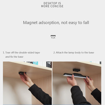 Lámpara de Escritorio USB Recargable con Succión Magnética y Protección Visual - Image 3