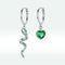 Aretes de Plata Esterlina Serpiente Amor