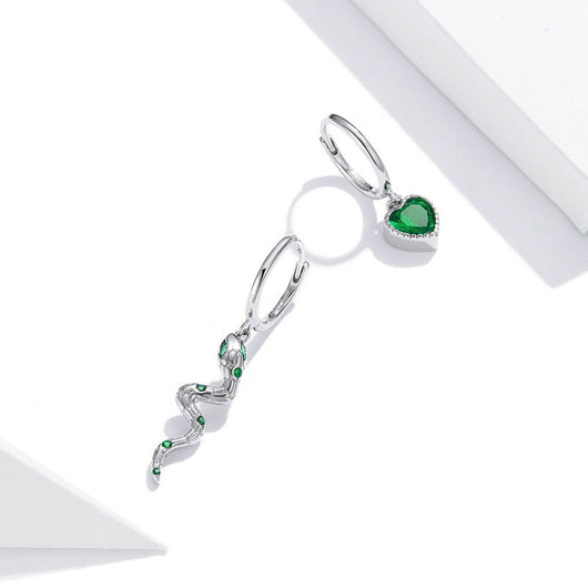 Aretes de Plata Esterlina Serpiente Amor - Image 2