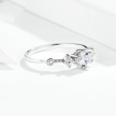 Anillo de Plata Esterlina 925 con Circón y Baño de Platino - Image 10