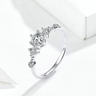 Anillo de Plata Esterlina 925 con Circón y Baño de Platino - Image 4