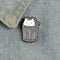 Alloy Drop Oil Cartoon Cute Animal Alloy Brooch Grey