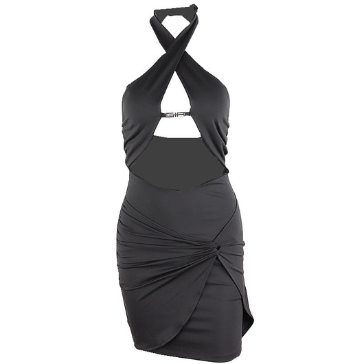 Vestido Envolvente con Espalda Abierta y Encaje Calado - Image 2
