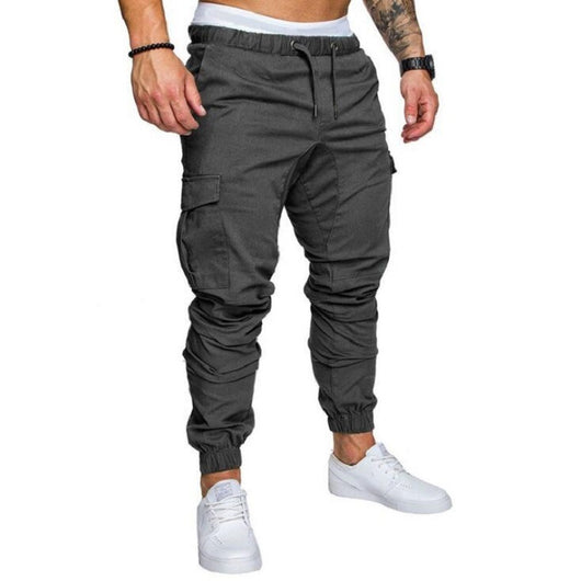Pantalones Casuales de Tela Tejida con Cordón Ajustable para Hombre - Image 17