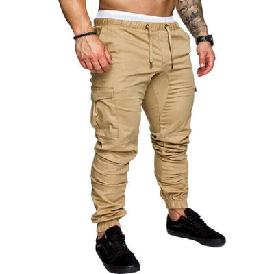 Pantalones Casuales de Tela Tejida con Cordón Ajustable para Hombre - Image 19