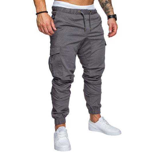 Pantalones Casuales de Tela Tejida con Cordón Ajustable para Hombre - Image 22