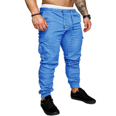Pantalones Casuales de Tela Tejida con Cordón Ajustable para Hombre - Image 24