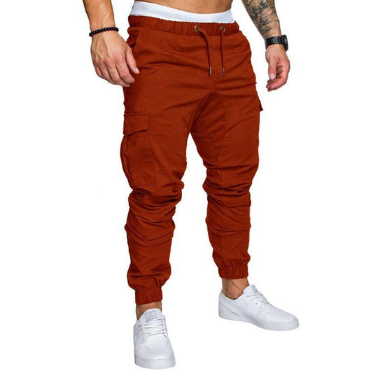 Pantalones Casuales de Tela Tejida con Cordón Ajustable para Hombre - Image 23