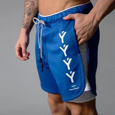 Shorts Deportivos de Entrenamiento Transpirables de Secado Rápido con Doble Capa - Image 3