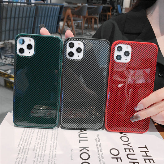 Funda Compatible con Apple de Patrón de Fibra Minimalista - Image 7