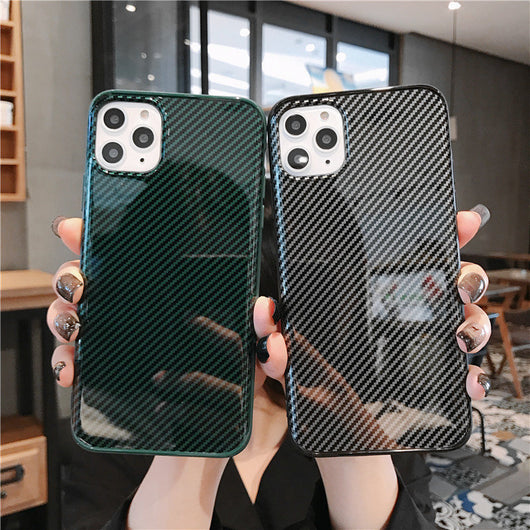 Funda Compatible con Apple de Patrón de Fibra Minimalista - Image 9